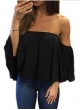  Drape Style Casual Pullover Blouse 